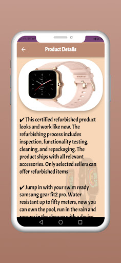 Android application Fitpro smart watch guide screenshort