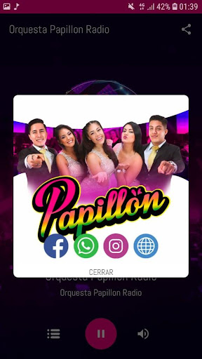 Orquesta Papillon Radio Screen 3