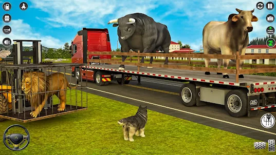 Animal Truck Transport Game 3d
