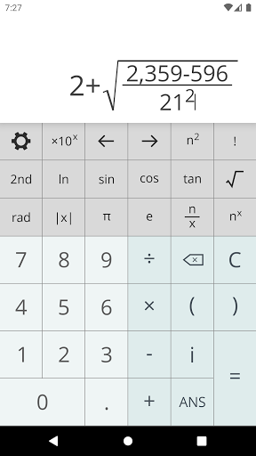 Android application Awesum Scientific Calculator screenshort