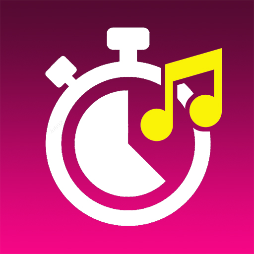 HIIT timer with music logo