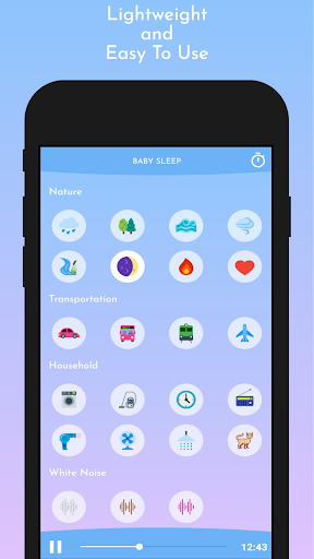 Android application Baby Sleep - Offline White Noi screenshort