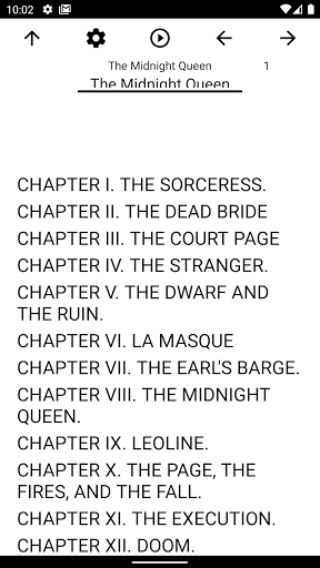 Android application Book, The Midnight Queen screenshort