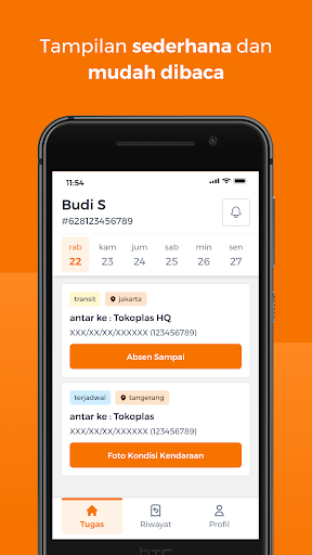 Android application Tokoplas Driver screenshort