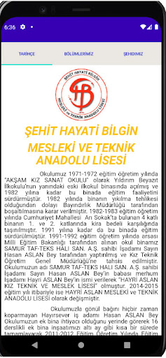 Şehit Hayati Bilgin M.T.A.L. Screen 2