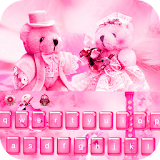 Pink Teddy Bear love keyboard icon