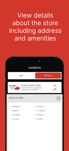 Klassy Kwik Rewards Screen 2