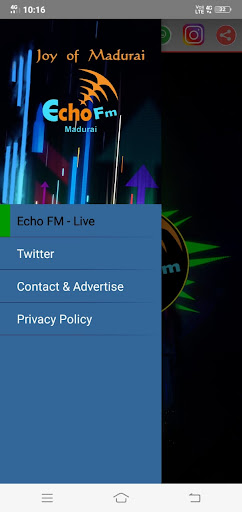 Android application Echo FM ( எக்கோ வானொலி ) screenshort