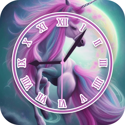 Unicorn Clock Wallpaper logo