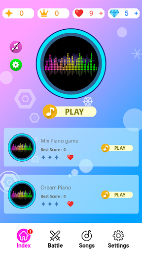 Android application Peso Pluma Piano Musica Game screenshort