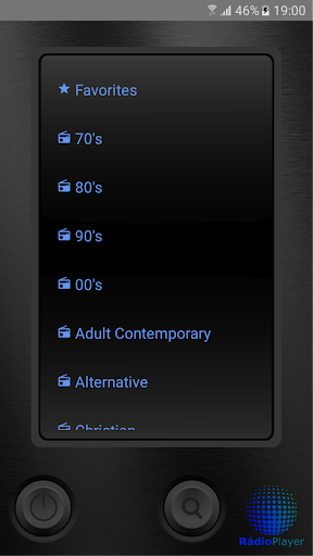 Android application Internet Radio Player screenshort