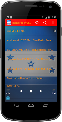 Android application Honduras MUSIC Radio screenshort