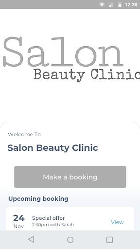 Android application Salon Beauty Clinic screenshort