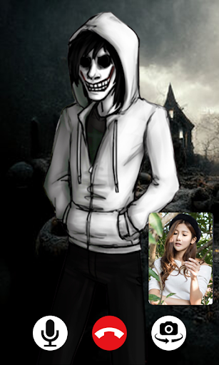 Jeff the killer Video Call Screen 2