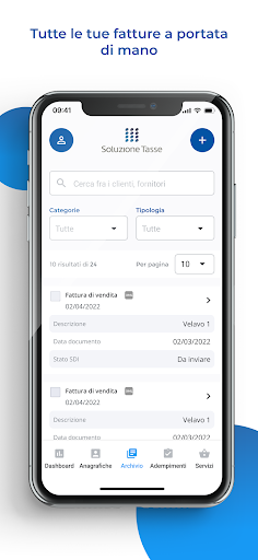 Android application Soluzione Contabilità screenshort