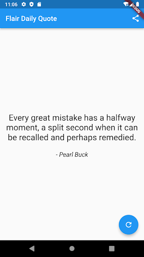 Android application Flair Daily Quotes screenshort