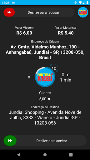 Android application Pontual Mobi - Motorista screenshort