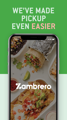 Android application Zambrero Ordering screenshort