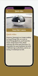 Smart Hub 1 Camera Guide