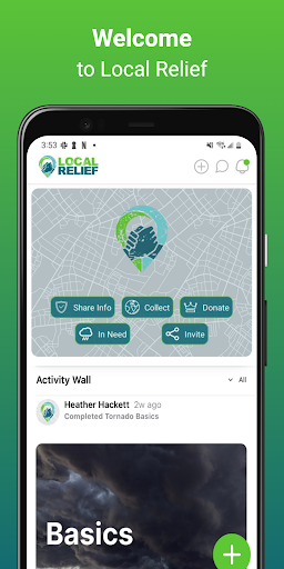 Android application Local Relief screenshort