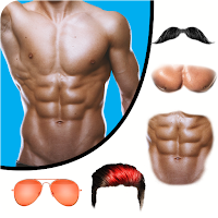 Man Abs Editor: Men Six pack, Eight pack man style