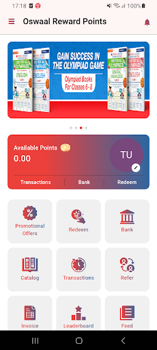 Oswaal Reward Points Screen 2