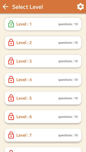 English - synonyms quiz Screen 2