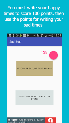 Android application Sad box screenshort