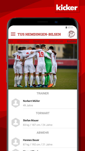 Android application TuS Hemdingen-Bilsen screenshort