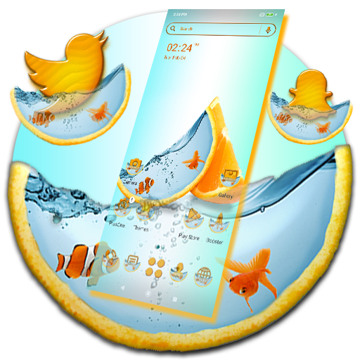 Lemon Fish Water Theme logo