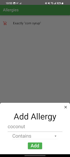 Food Alert Screen 3