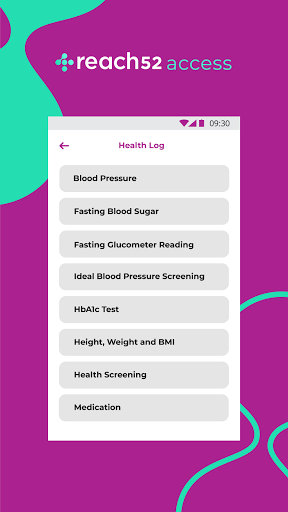 reach52 access Screen 2