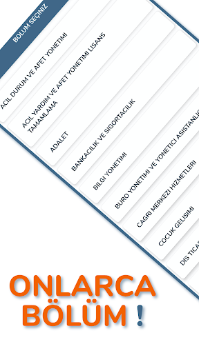 Android application AÖF PLUS - AÖF Çıkmış Sorular screenshort