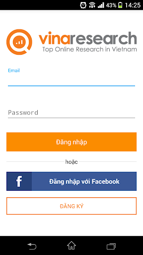 Android application Vinaresearch screenshort