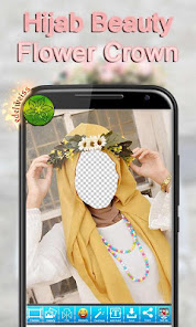 Captura de Pantalla 16 Hijab Beauty Flower Crown android