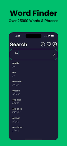 Arabic Dictionary English عربي Screen 3