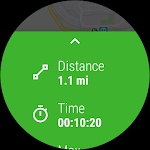 screenshot of GPS Tracker for Wear OS