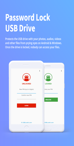 Android application USB Lockit - Pendrive Password screenshort