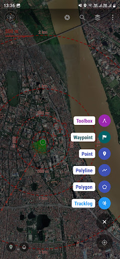vTools Survey - GPS Mapping Screen 2