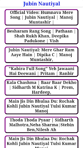 Jubin Nautiyal All Video Songs Screen 2