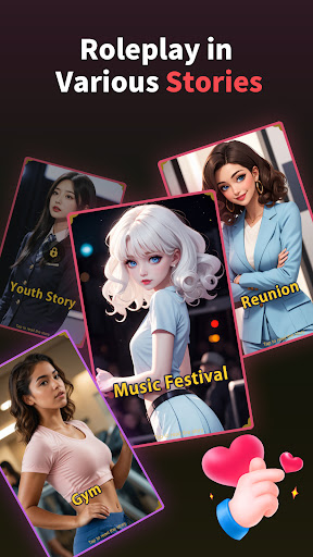Open Love : AI Character Screen 2