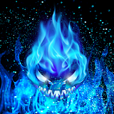 Blue Magic Flame Fantasy Theme icon