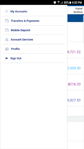 UNFCU Digital Banking Screen 2