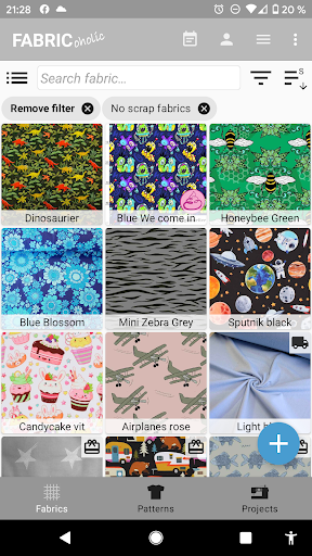 Android application Fabricoholic screenshort