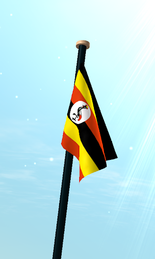 Uganda Flag 3D Free Wallpaper Screen 3