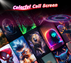 コール画面テーマ：カラー電話のおすすめ画像5
