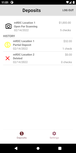 FNB Business Mobile Deposit Screen 2