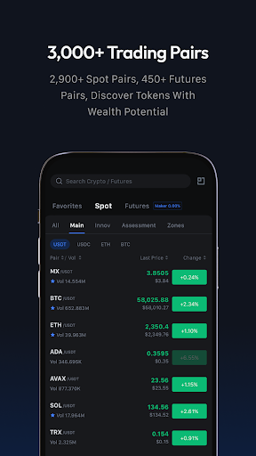 MEXC: Buy Bitcoin BTC & Crypto 3