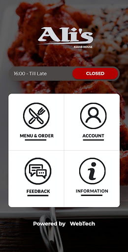 Android application Ali's Takeaway screenshort