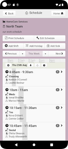 ShiftApp - Employee Scheduling Screen 3